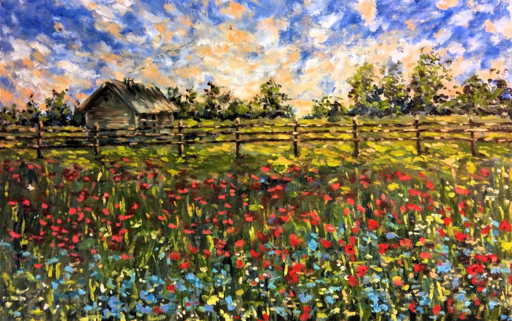 Countryside Landscape by Anda Bieza — canvas wall art