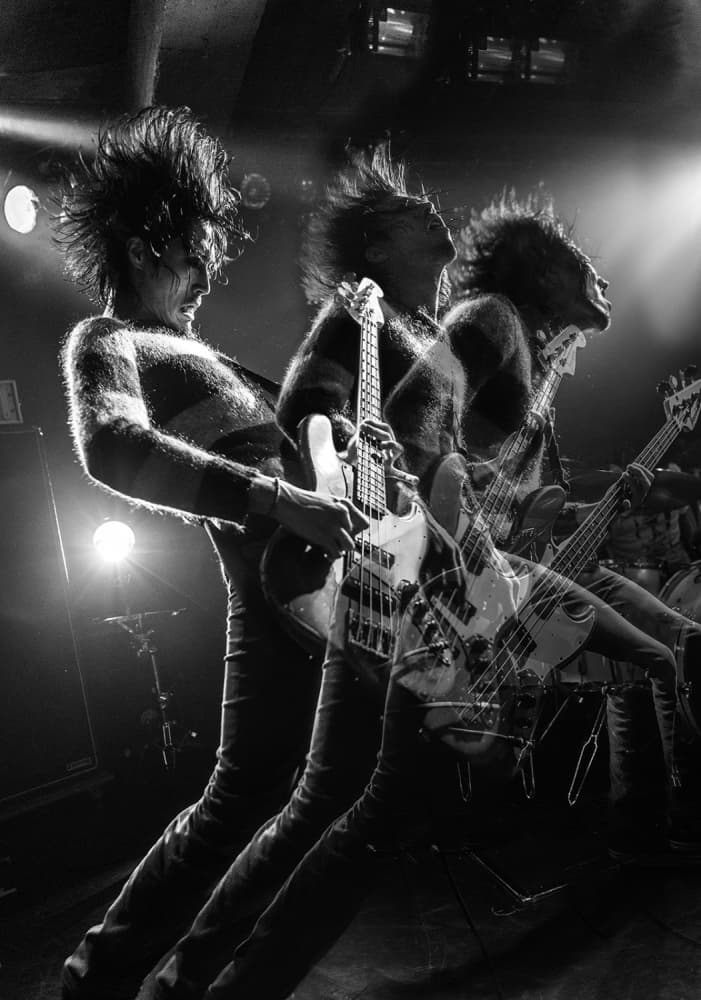 Energetic Bassist Live by Kenji Nakamatsu — canvas wall art