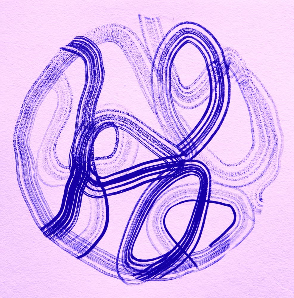 Fluid Blue Swirls by Santhosh ch — canvas wall art