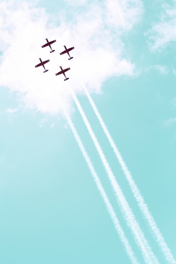 Sky Trails Formation by Tal Paz-Fridman — canvas wall art