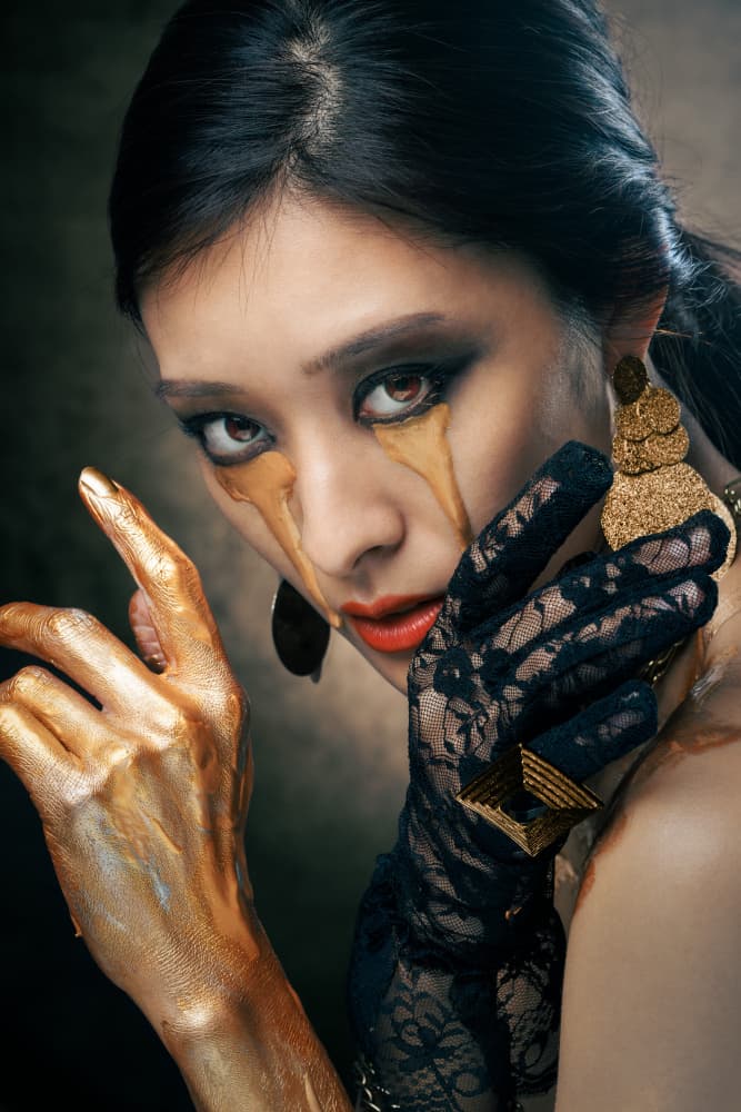 Dramatic Golden Tears by Suguru Sumimoto — canvas wall art