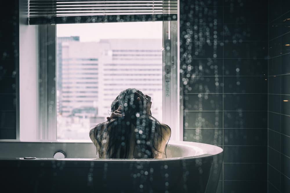 Bath With A View by Daisuke Kiyota — canvas wall art