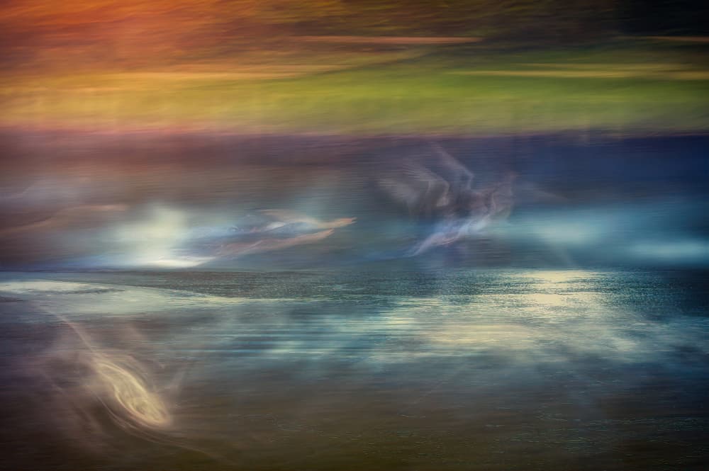 Abstract Ocean Dreams by Ina Bouhuijzen — canvas wall art