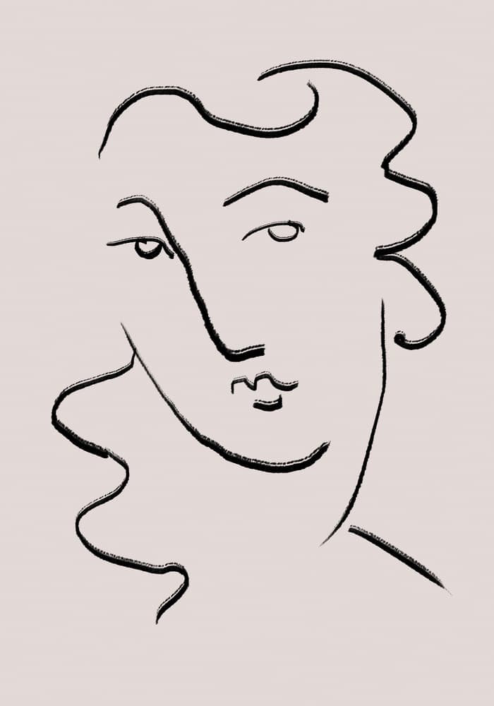 Elegant Line Woman by Pictufy Studio II — canvas wall art