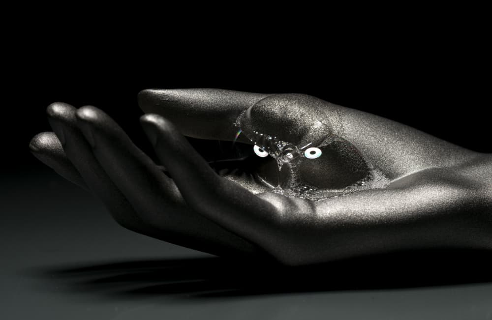 Dark Hand Glowing Creature by Jani Hotakainen — canvas wall art