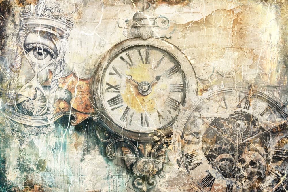 Vintage Timepiece Gaze by Rafal Kulik — canvas wall art