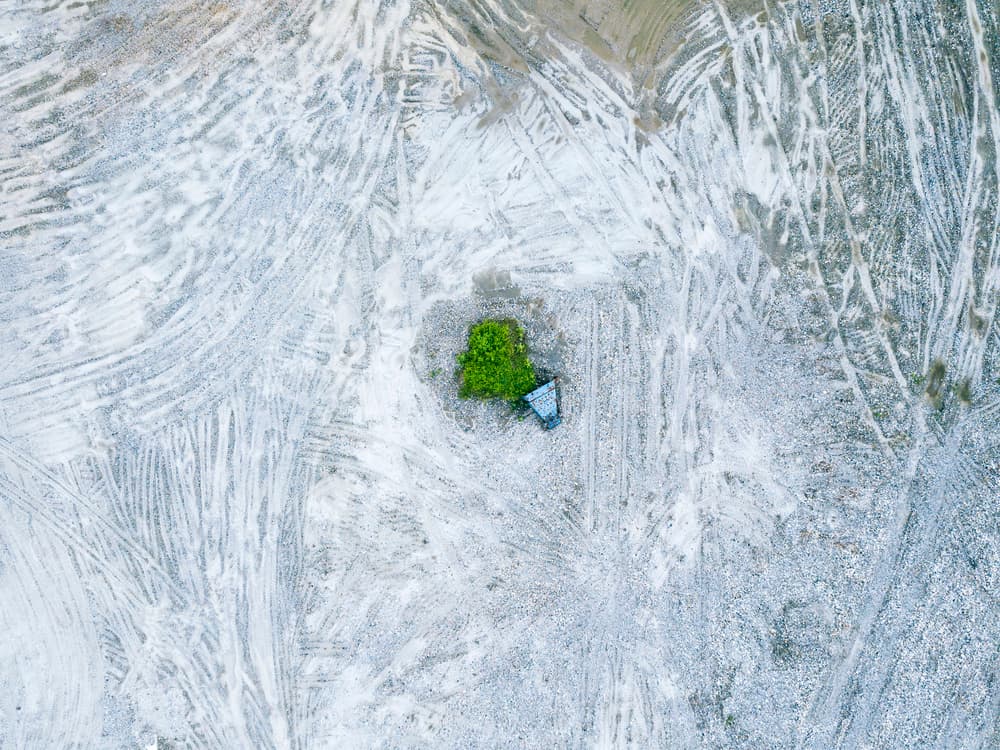 Aerial Green Contrast by Zhou Chengzhou — canvas wall art