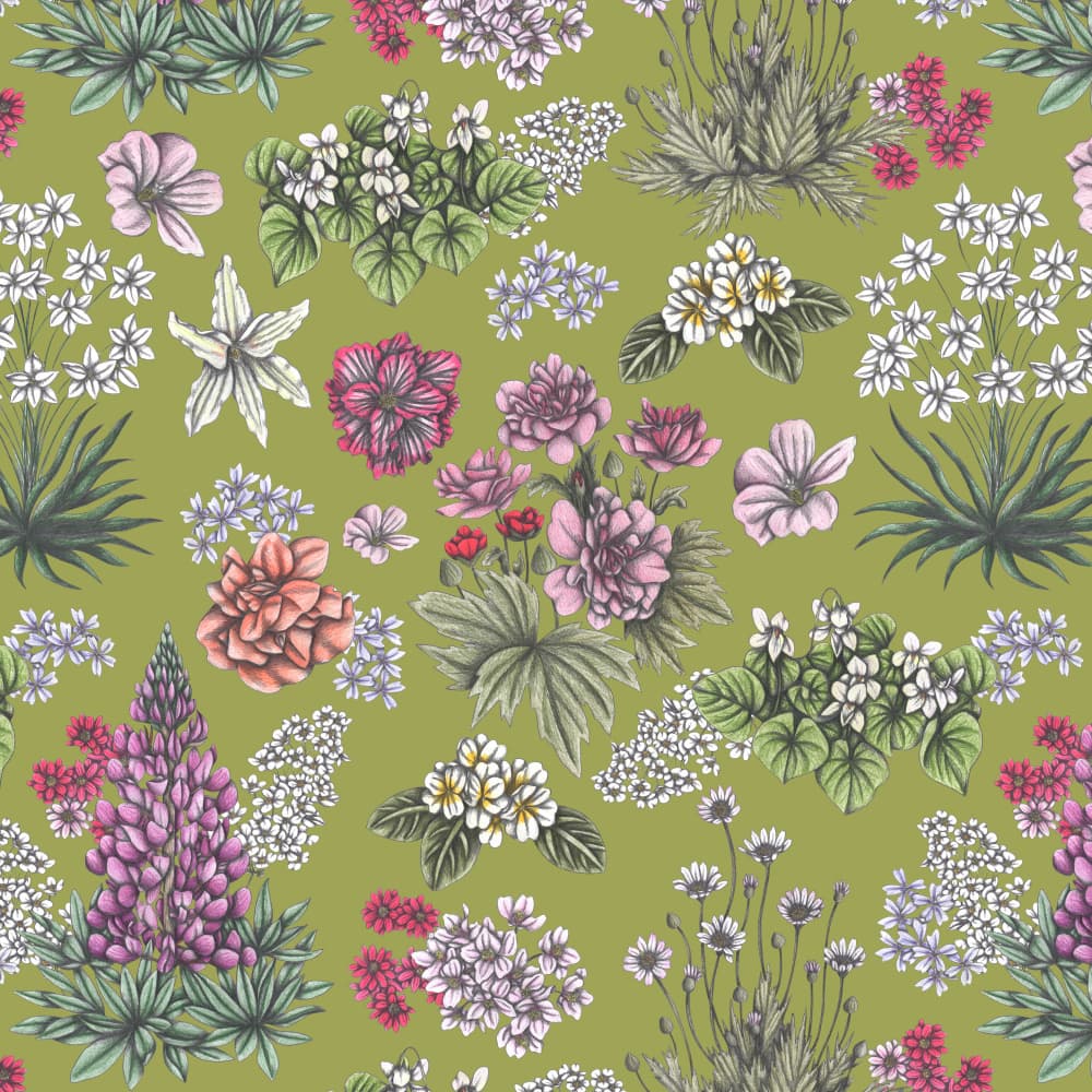 Lush Floral Garden by Cecilia Battaini — canvas wall art