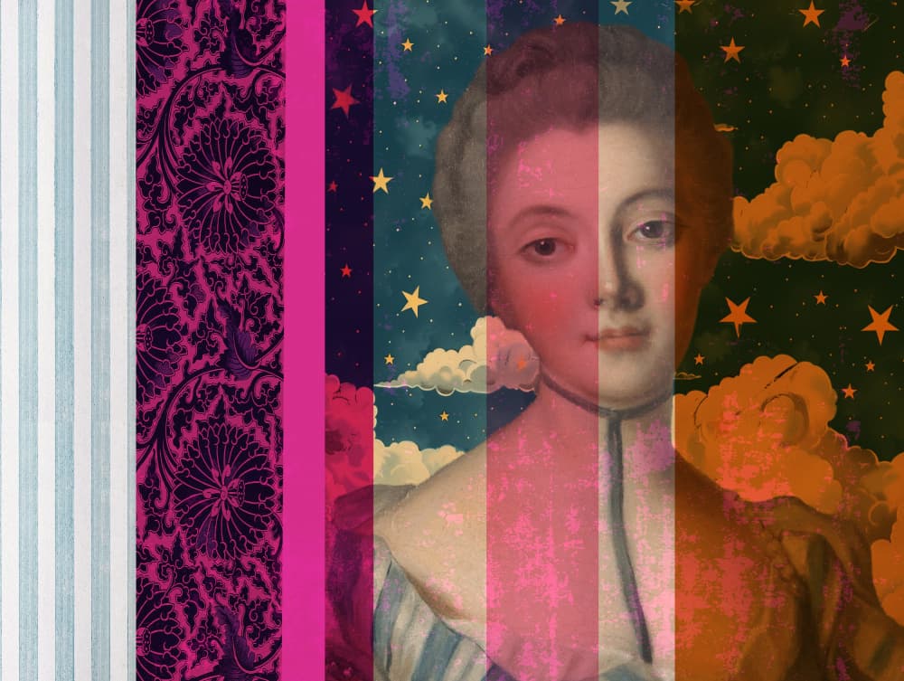 Starry Night Portrait by Talitha McQueen — canvas wall art