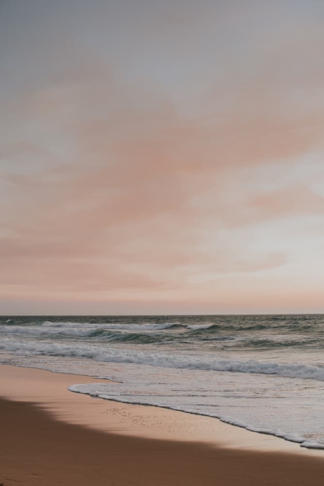 Peaceful Beach Sunset by Claudia Casal — canvas wall art