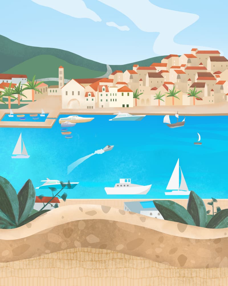 Hvar by Petra Lizde — canvas wall art