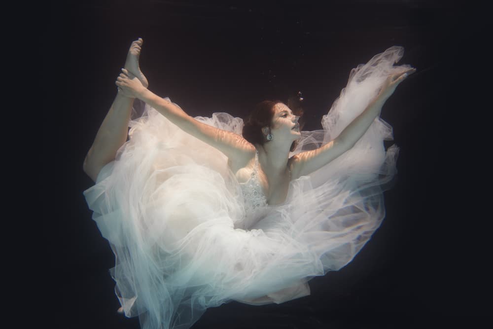 Ethereal Underwater Grace by Gabriela Slegrova — canvas wall art