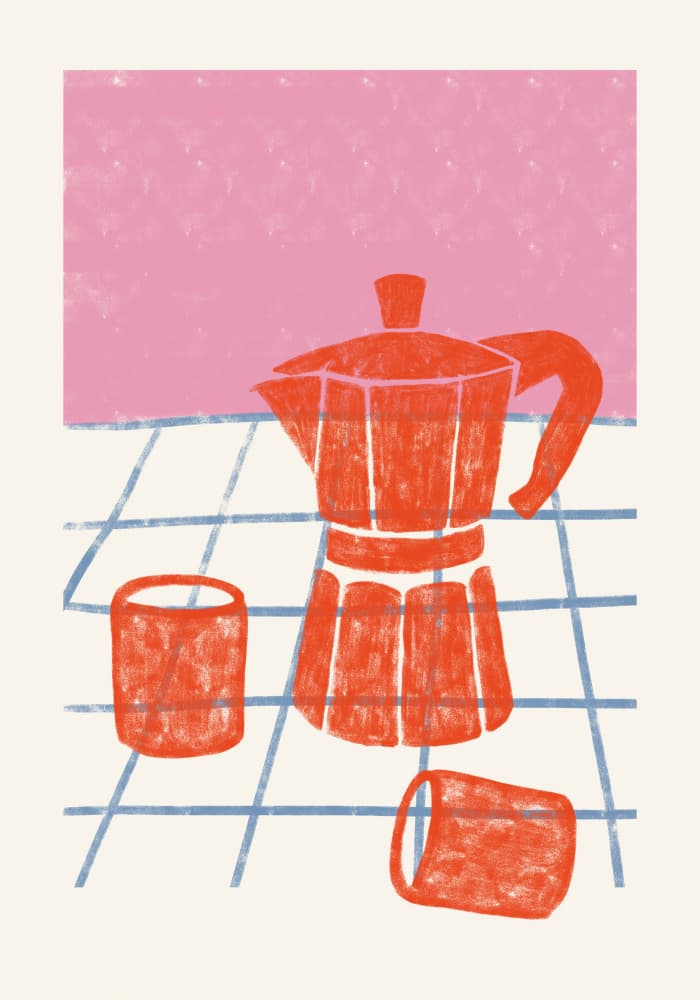 Morning Coffee Ritual by Gulcihan Ozguc — canvas wall art