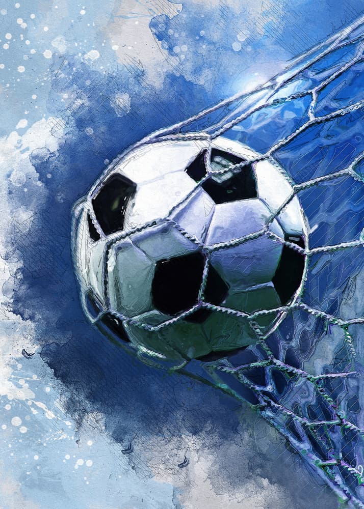 Dynamic Soccer Goal by Justyna Jaszke — canvas wall art