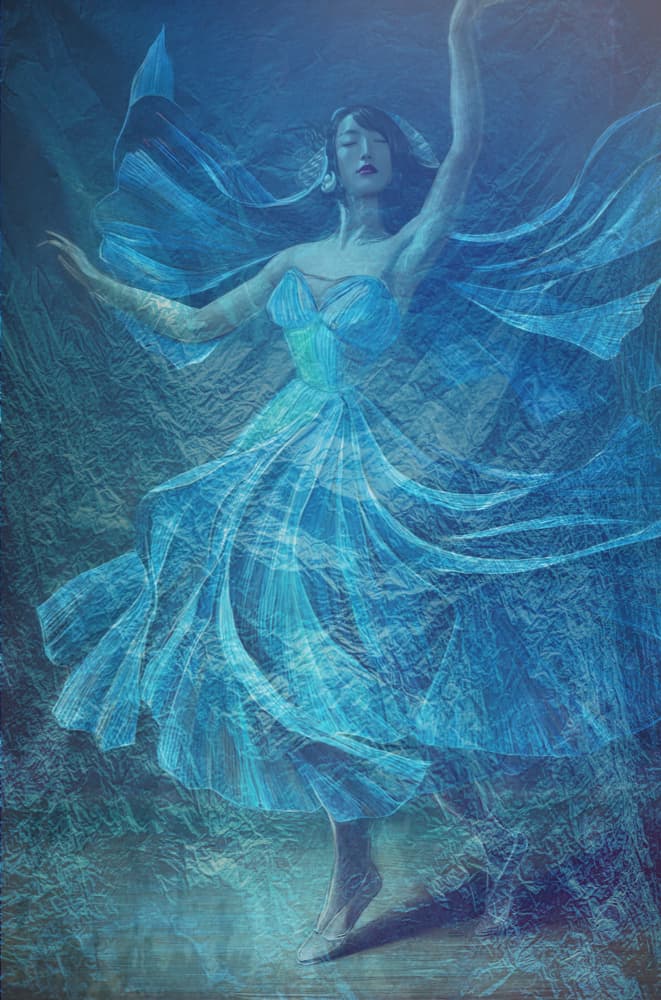Ethereal Blue Dancer by Yasutaka Sameshima — canvas wall art