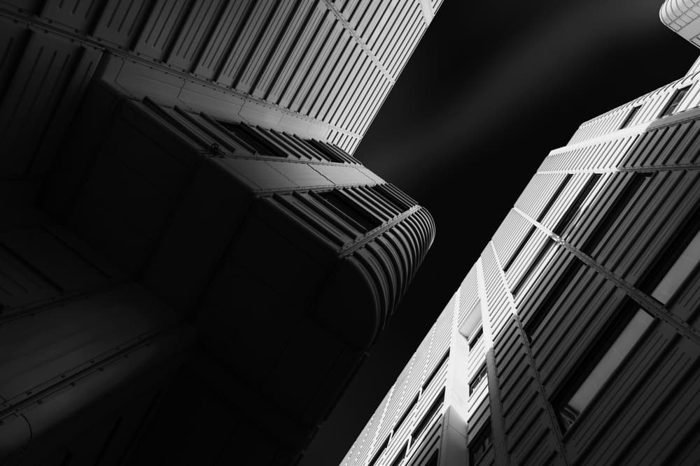 Modern City Upward by Jeroen van de Wiel — canvas wall art