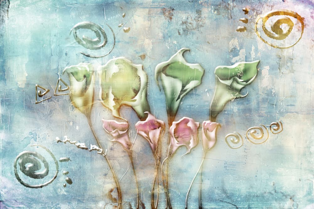 Abstract Calla Serenity by Rafal Kulik — canvas wall art