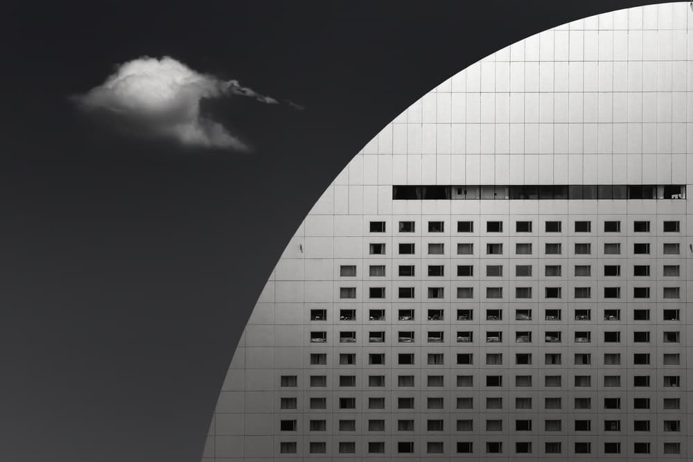 Geometric Cloud Structure by Akira TAKAUE — canvas wall art