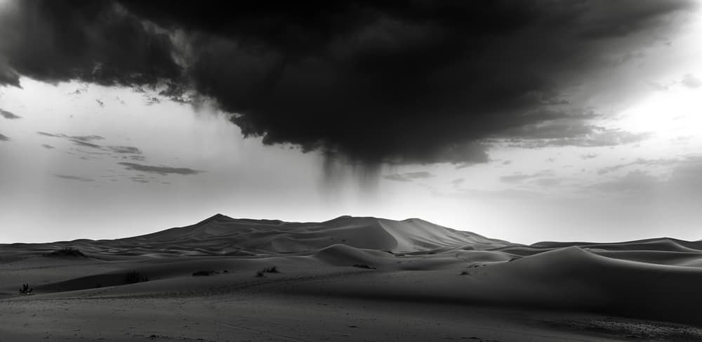 Desert Rainstorm by Jorge Ruiz Dueso — canvas wall art