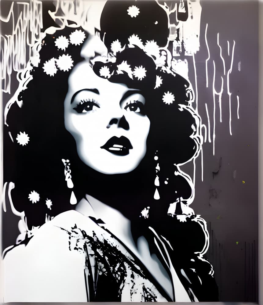 Glamorous Floral Gaze by Cicero Spin — canvas wall art