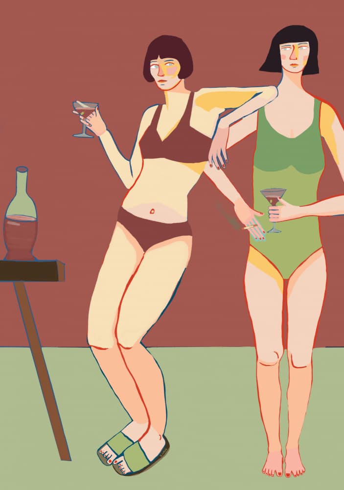Summer Cocktail Hour by Sharyn Bursic — canvas wall art