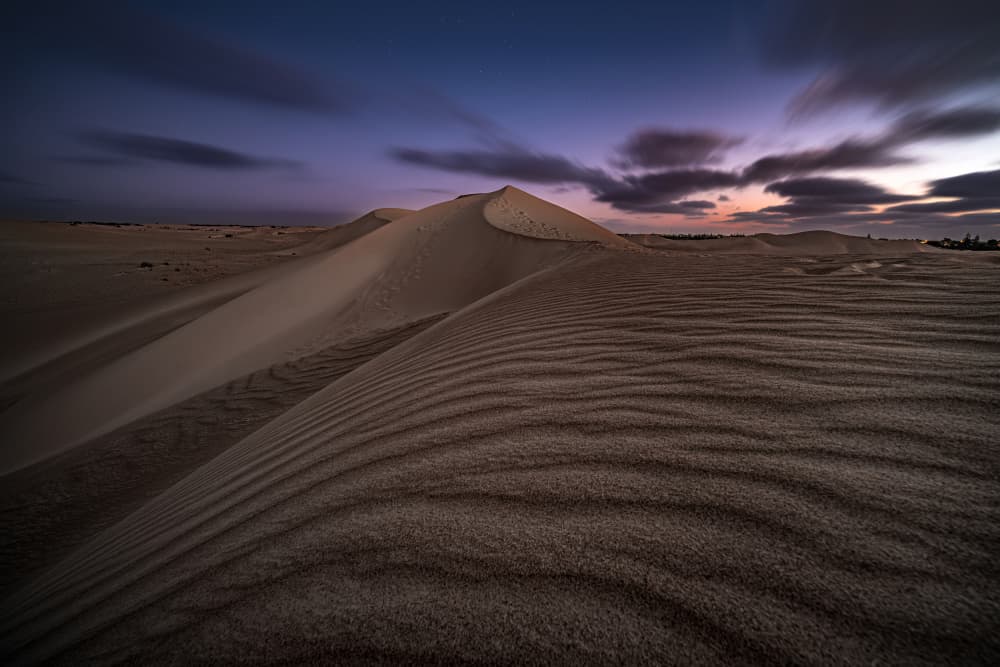 Twilight Desert Dunes by R Suguri — canvas wall art