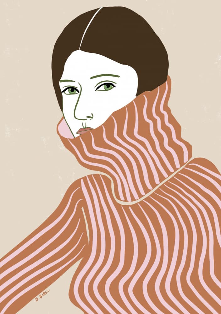 Keeping warm by Sharyn Bursic — canvas wall art