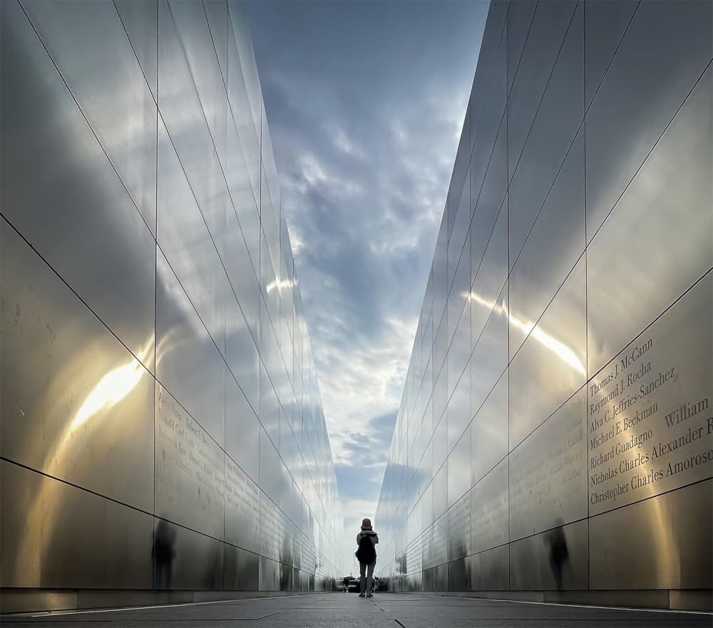 Reflective Memorial Passage by Fan Lin (APA) — canvas wall art