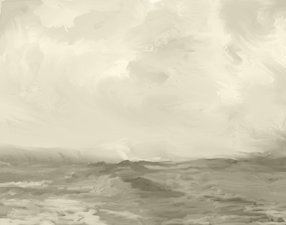 Misty Horizon Sky by Josie George — canvas wall art
