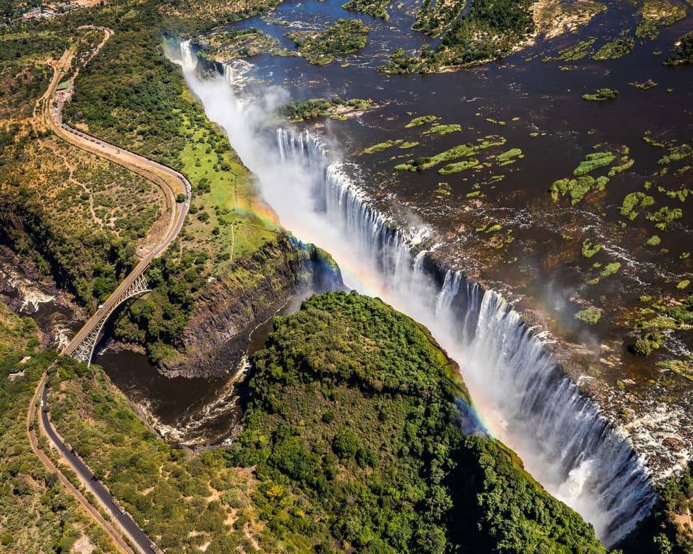 Rainbow Over Victoria Falls by Alexander Lozitsky — canvas wall art