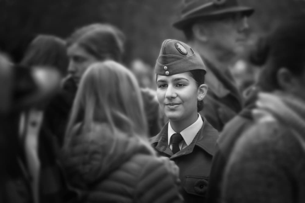 Young Cadet's Smile by Cher Gu — canvas wall art