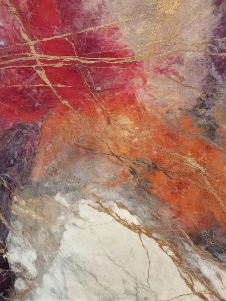 Golden Fluid Marble by Alpenglow Workshop — canvas wall art