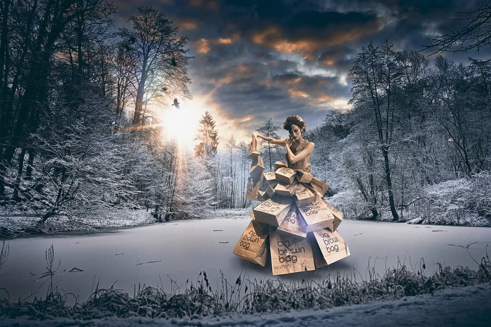 Sunlit Winter Fashion by Jackson Carvalho — canvas wall art