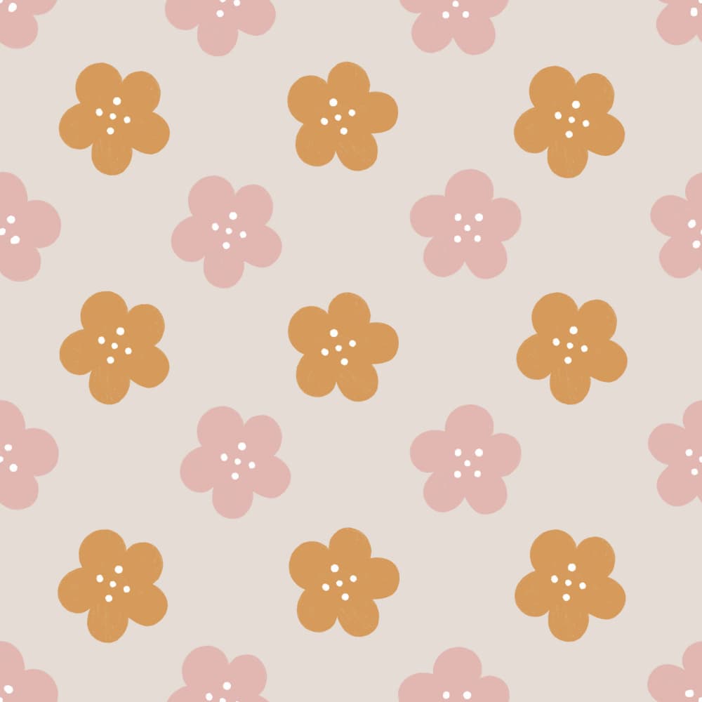 Soft Flower Pattern by Menina Lisboa — canvas wall art