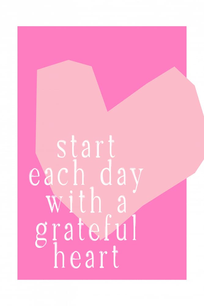 Grateful Heart Quote by Treechild — canvas wall art