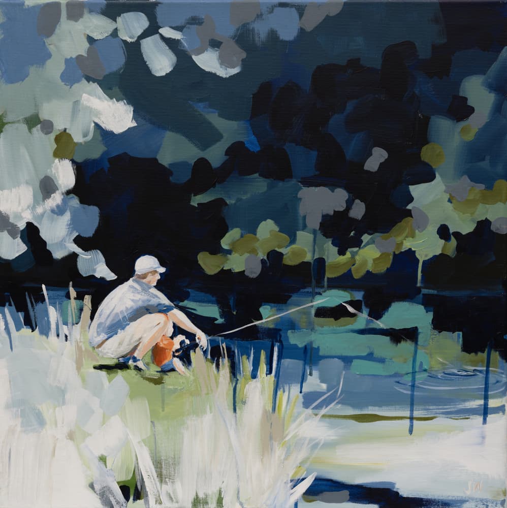 Gone Fishing by Jenny Westenhofer — canvas wall art