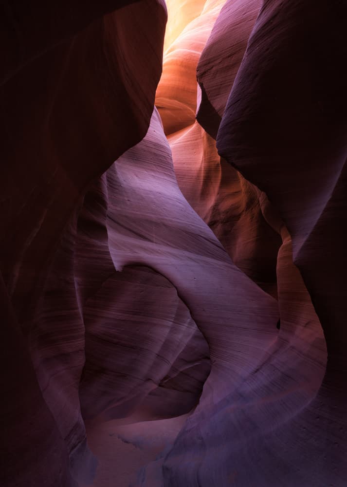 Glowing Slot Canyon by Gerald Macua — canvas wall art
