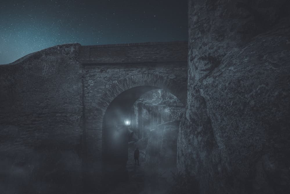 Mysterious Misty Passage by Andrea Fraccaroli — canvas wall art