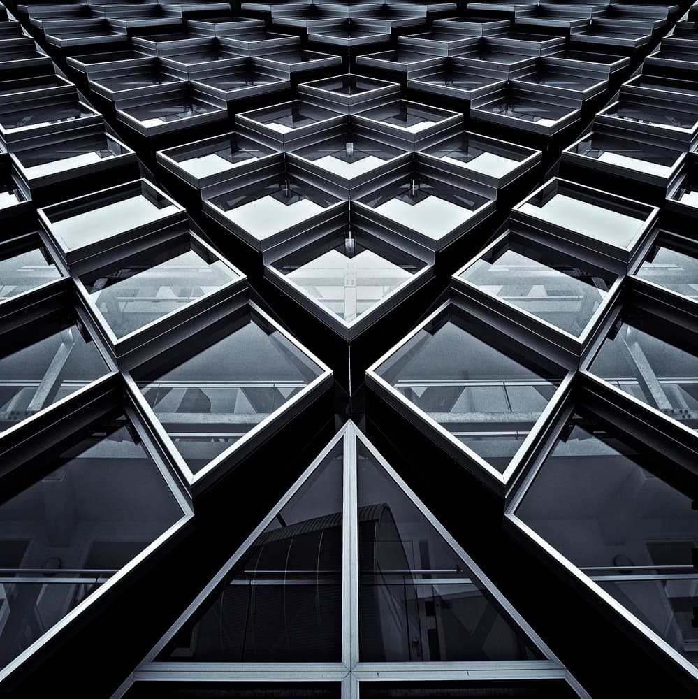 Modern Geometric Facade by Arnd Gottschalk — canvas wall art