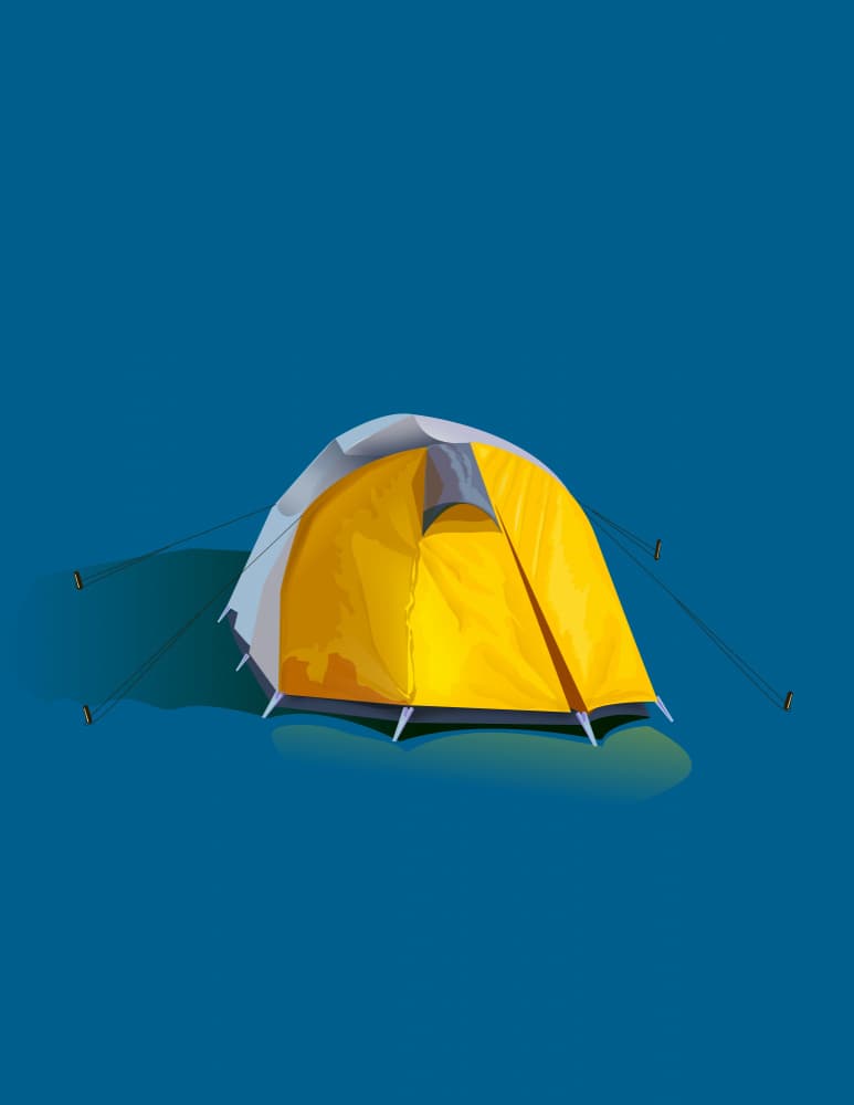 Yellow Camping Tent