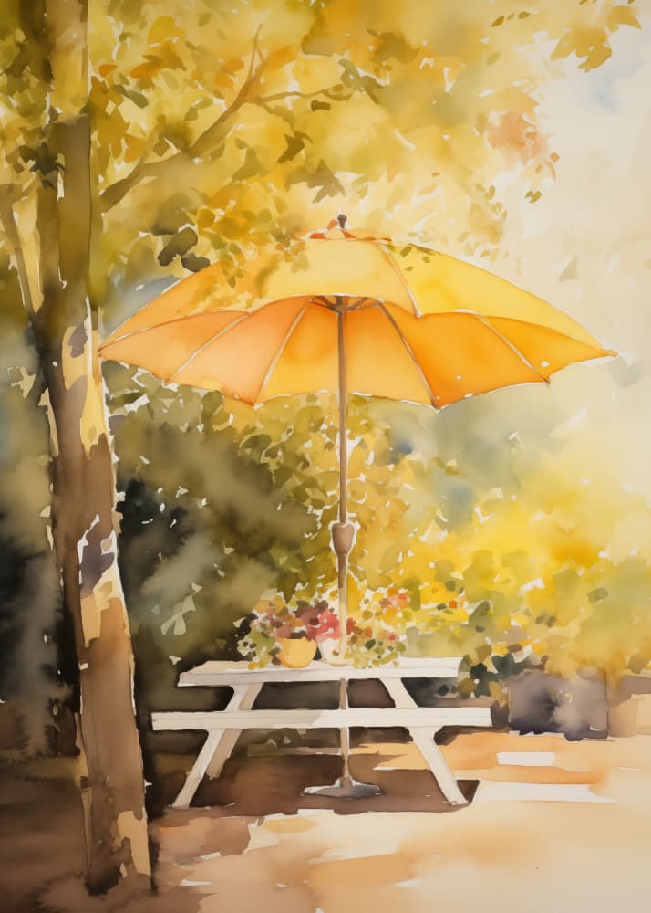 Sunny Garden Picnic by Andreas Magnusson — canvas wall art