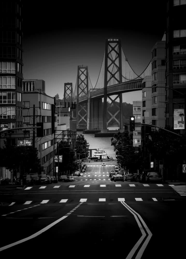 San Francisco Bay Bridge View by Jiahong Zeng — canvas wall art