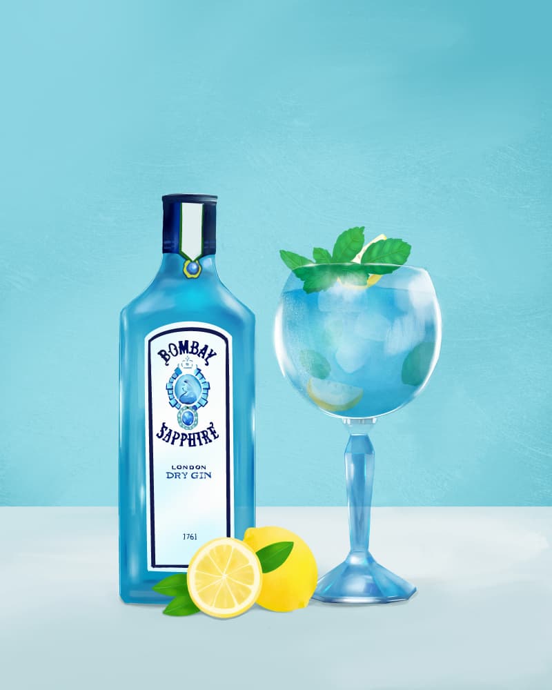 Gin Cocktail by Petra Lizde — canvas wall art
