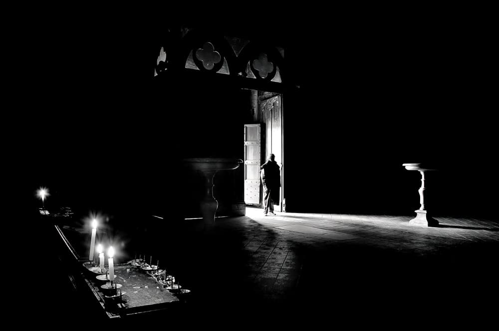 Walking Into The Light by Claudio Moretti — canvas wall art