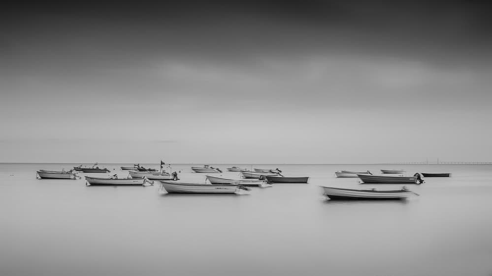 Tranquil Boats Afloat by Benny Pettersson — canvas wall art