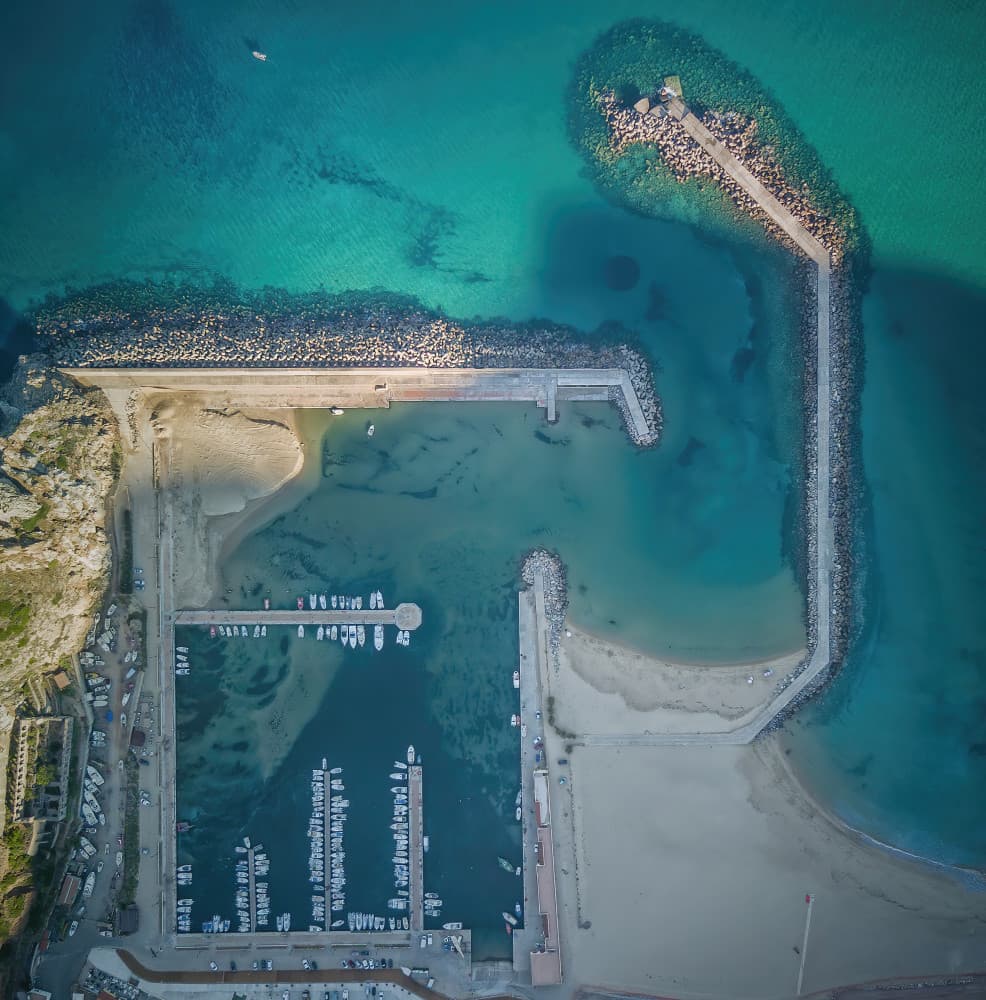 Turquoise Sea Marina by Daniele Atzori — canvas wall art