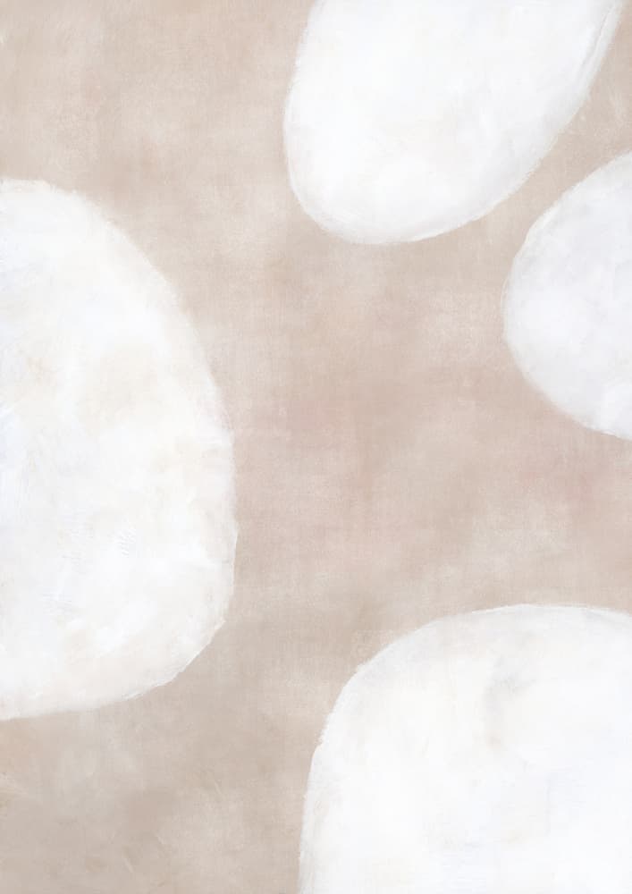 Calming Organic Shapes by Rosana Laiz Blursbyai — canvas wall art
