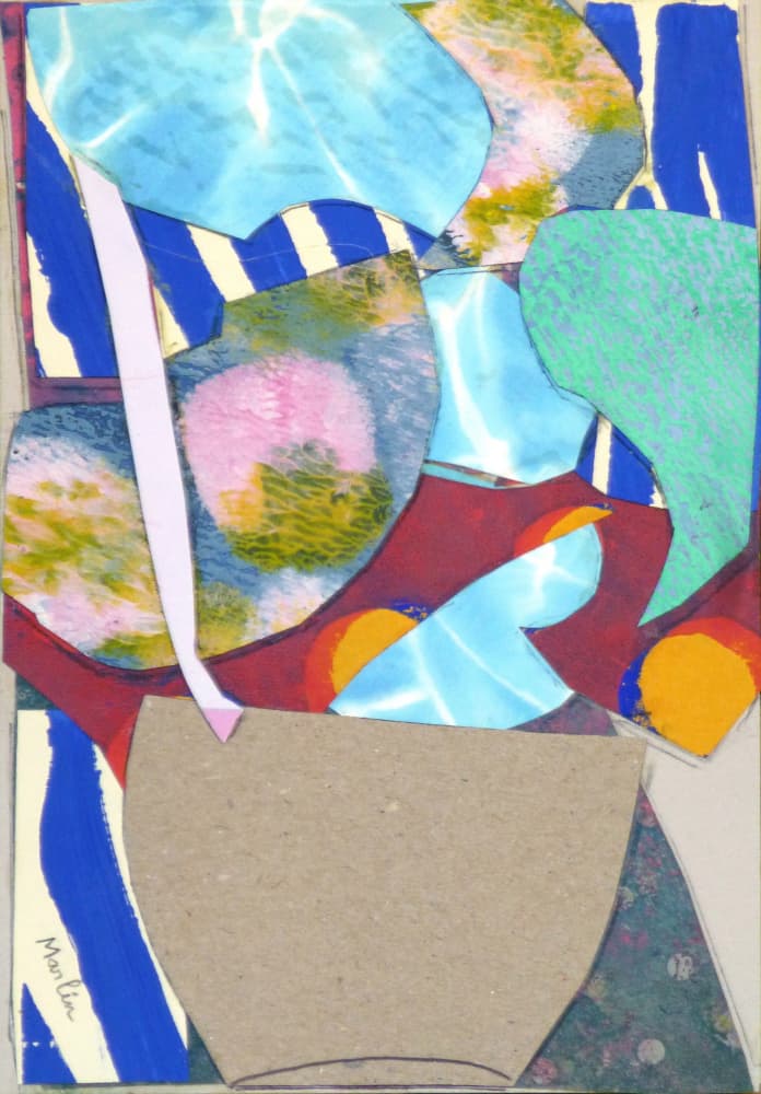 Vibrant Abstract Blooms by Pascal Marlin — canvas wall art