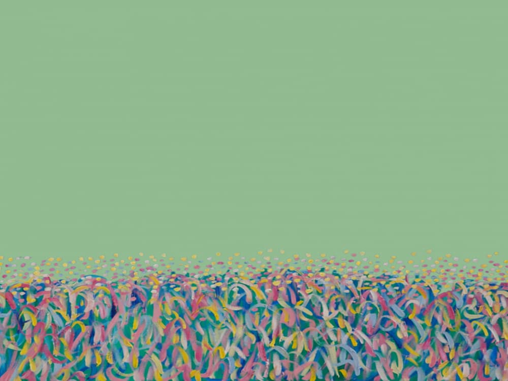 Whimsical Colorful Field by Helen Joynson — canvas wall art