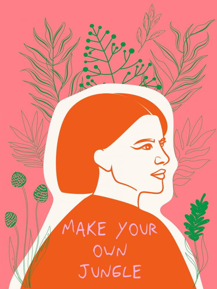 Create Your Jungle by Treechild — canvas wall art